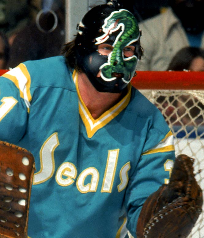 70s backup goaltender you have to stop. you cobra too tough. your seals too different. your teal jersey is too bad. they’ll kill you