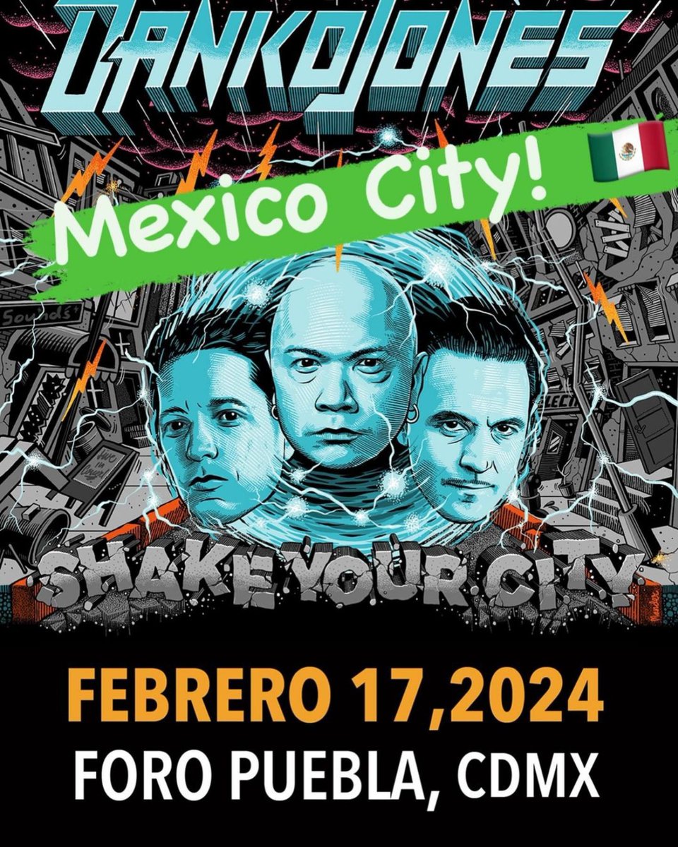 We are playing Mexico City on February 17, 2024. Gonna be a blast! We’ll see you there! Tickets: ticketmaster.com.mx/event/3D005F7E…