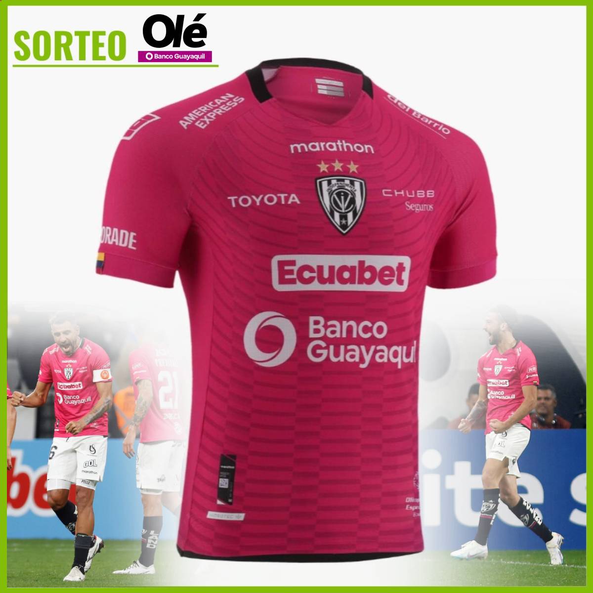 ¡SORTEO! ¡SORTEO! ¡SORTEO! 🎁👕

➡️ Sigue la cuenta de <a href="/DiarioOleEc/">Diario Olé Ecuador</a> , dale RT a este mensaje y, gentileza de <a href="/BancoGuayaquil/">Banco Guayaquil</a> , participa por una camiseta de #IDV enviando tu mensaje de aliento al equipo usando el hashtag #PrimeroIDV 

⌛️ ¡Tienes tiempo hasta el sábado a las 13!
