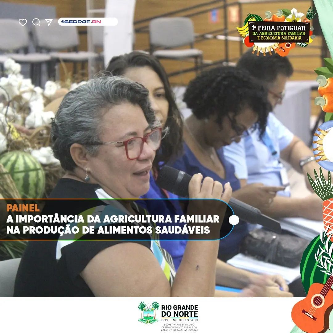sedrafrn's tweet photo. #PAINELTEMÁTICO

O primeiro painel temático realizado durante a 1ª Feira Potiguar teve como tema "A importância da Agricultura Familiar na Produção de Alimentos Saudáveis e na transição agroecológica", e ocorreu no auditório Nísia Floresta.

Saiba mais
https://t.co/JJJwQNbc2g https://t.co/g7vkdTe1fw