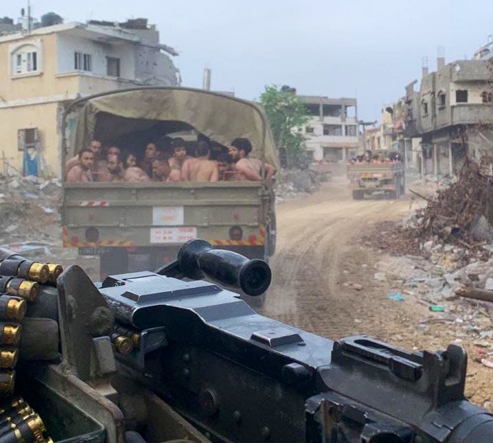 ytirawi's tweet photo. From Beit Lahia |

Civilians taken hostage &amp; brought to military bases in Israel; the men were abducted from a UN school in Beit Lahia. Women &amp; children were kicked to south Gaza, while males over 16 were kidnapped.

A common practice which they did numerous times in Gaza city. https://t.co/ctvYqS5ac9