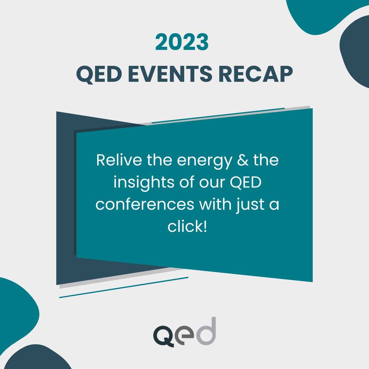 QEDBrussels's tweet photo. Relive the energy & the insights of our QED Conferences of 2023!
You can now watch them On-Demand or rewatch them:
https://t.co/GMmePXHbGb
A heartfelt thank you to all the speakers, participants, and everyone who made these events memorable.
#QEDevents #QEDBrussels #QED2023Recap https://t.co/HW2A8XgAkE