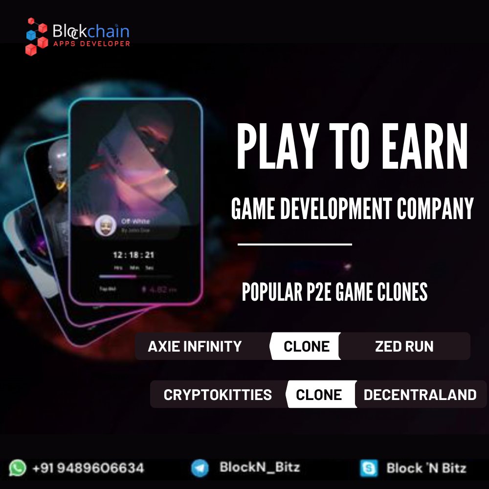 GeorgeCari34358's tweet image. Prominent Play To Earn Game Development Company 

Get high-quality Play To Earn #Game &amp;amp; #P2E Game Clone Scripts from #BlockchainAppsDeveloper bit.ly/3Urrqjf

Explore: blockchainappsdeveloper.com/play-to-earn-g…

#playtoearn #nft #games #nftgames #blockchain #cryptogame #axieinfinity