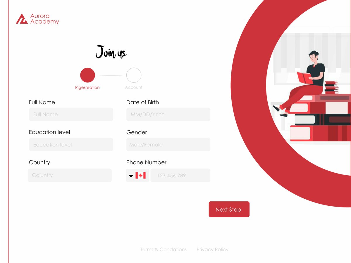 Maryam_Ghaznawi's tweet photo. Following website belongs to a fictional leadership academy by the name of Aurora. We assigned to design it for students who want to register in an academic class. It was a really enjoyable assignment for me :)
#LikeFollowTweet
@f_forough
@Kawsar_Ashtari
@CodeToInspire https://t.co/DPDjXXwSQ7