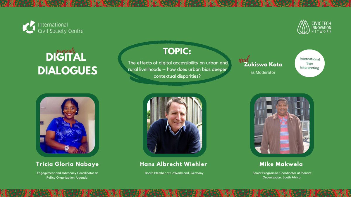 Join us at 16:00 CET - Digital accessibility is a global imperative and transcends borders. In our interconnected world, technology catalyses development, making digital accessibility crucial for inclusivity and equitable progress.🌍🔍
Register here: t.ly/KaLDW