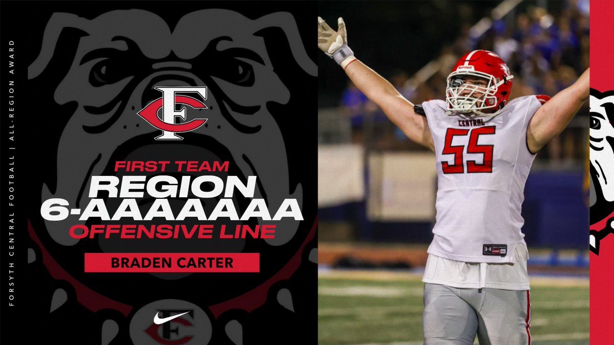 Huge shoutout to our 1st-Team All-Region Tackle, <a href="/bradencarter55/">Braden Carter</a>! Congratulations on an outstanding season!