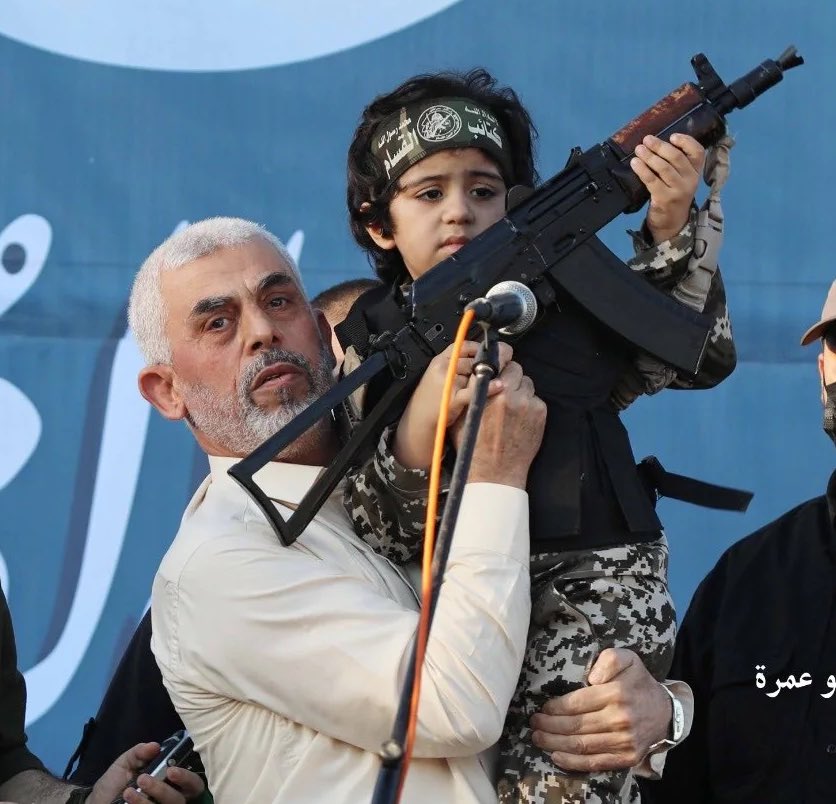 OliLondonTV's tweet photo. IDF forces have surrounded the home of the Hamas leader who orchestrated Oct 7th. 

Yahya Sinwar who is dubbed ‘The Butcher of Khan Younis’ was responsible for 1,200 people being massacred during the Hamas attack on Israel. 

Forces are now surrounding his home where he is thought to be hiding underground. 

Source: NBC News