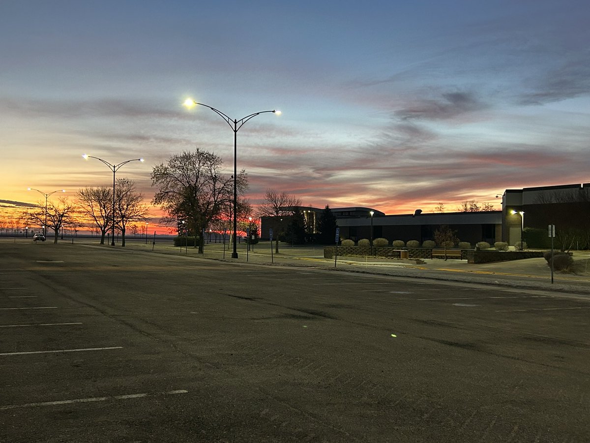 Beautiful morning on campus.