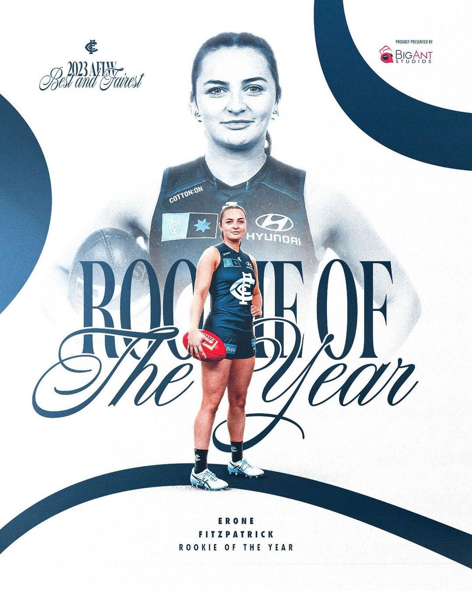 ⭐️ROOKIE OF THE YEAR⭐️

CONGRATULATIONS Erone Fitzpatrick☘️ who has been awarded the <a href="/carltonfc_w/">Carlton Women's</a> Rookie of the Year at the clubs Best &amp; Fairest Awards 2023 

#AFLW #aflwomens #aflwireland