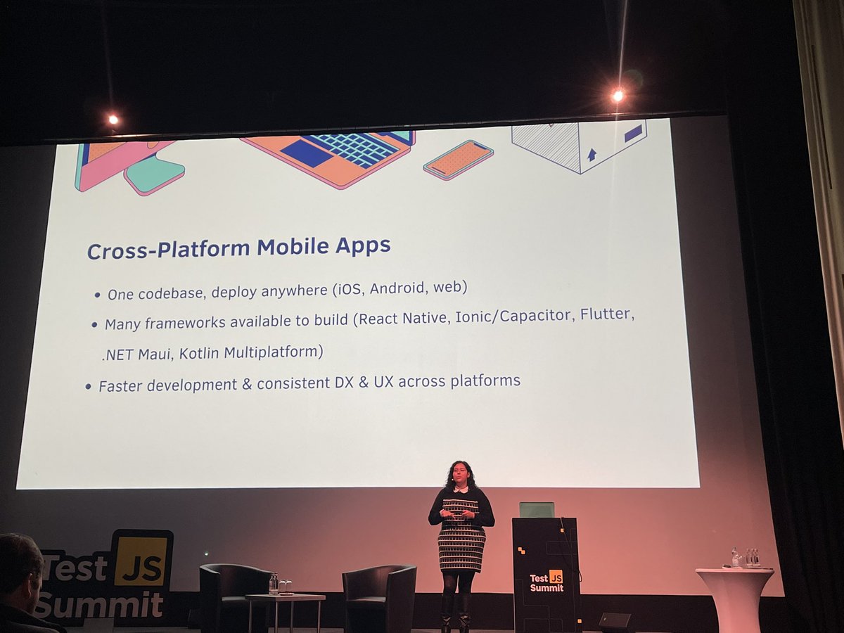 Rahul_RPandya's tweet photo. Cecelia on the stage.. #testjssummit https://t.co/Y4vZLjUM9W