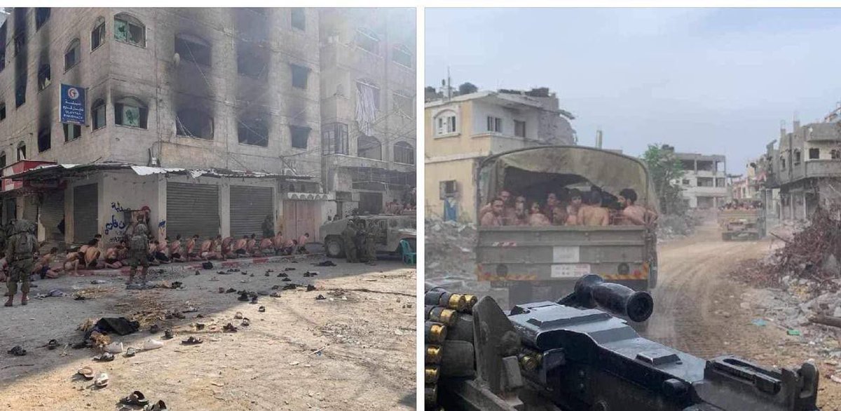 RamAbdu's tweet image. إسرائيل تقوم بتعرية واعتقال المئات من الرجال المدنيين، وتنفذ الإعدام بحق عشرات الشبان في منطقة شمال قطاع غزة