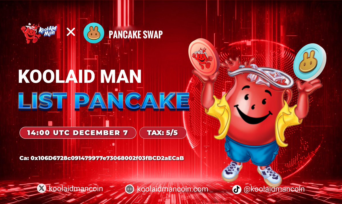 ‼️ Countdown 20 minutes listed on pancakeswap 🔥

🐰Pancakeswap link: pancakeswap.finance/swap?outputCur…

🚀 Dexview: dexview.com/bsc/0x106D6728…

🚀 Dextool: dextools.io/app/en/bnb/pai…

🚀 Ave: ave.ai/token/0x106d67…

➡️Tax : 5/5 
➡️Ca: 0x106d6728c091479977e73068002f03fbcd2aecab

✔️DexView