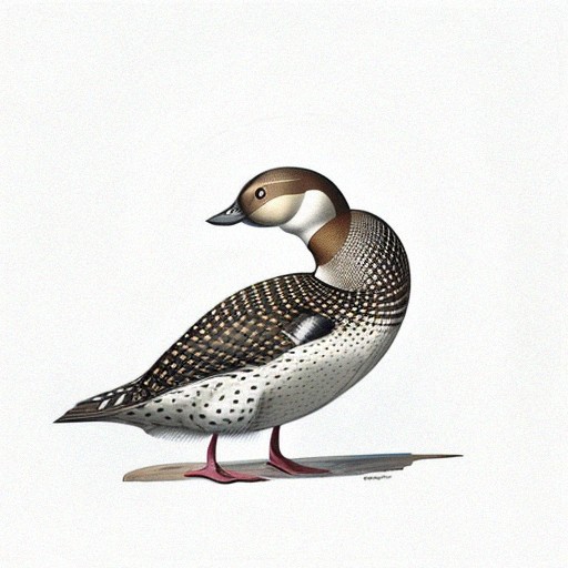AndyWGettysburg's tweet image. AI generated Yellow-billed Loon/White-billed Diver. I think bird artist's jobs are safe. For now