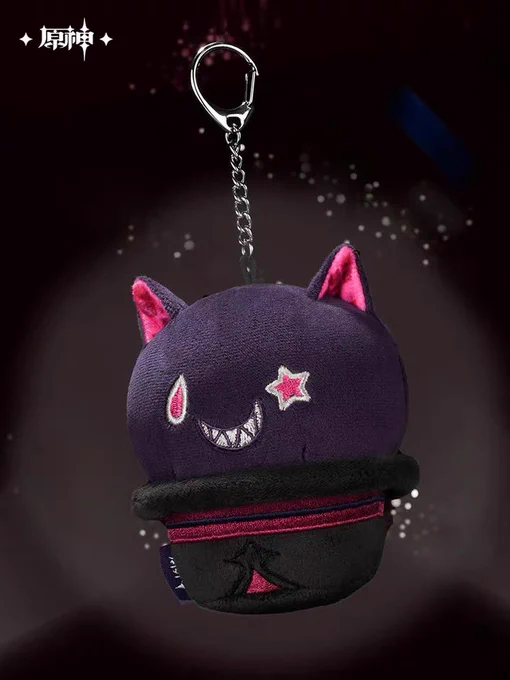 原神 タオバオ原神 旗艦店より 《リネ 怪笑猫猫帽 キーホルダーぬいぐるみ》  