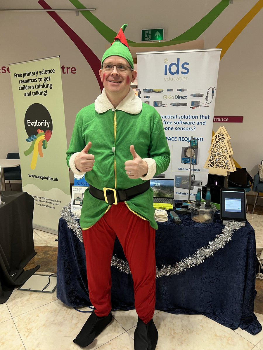 🚀 Exciting News, the IDS Elf has arrived. 

Christmas Cracker - Technician meeting, <a href="/STEMLearningUK/">STEM Learning</a>

👋Come and say hello!