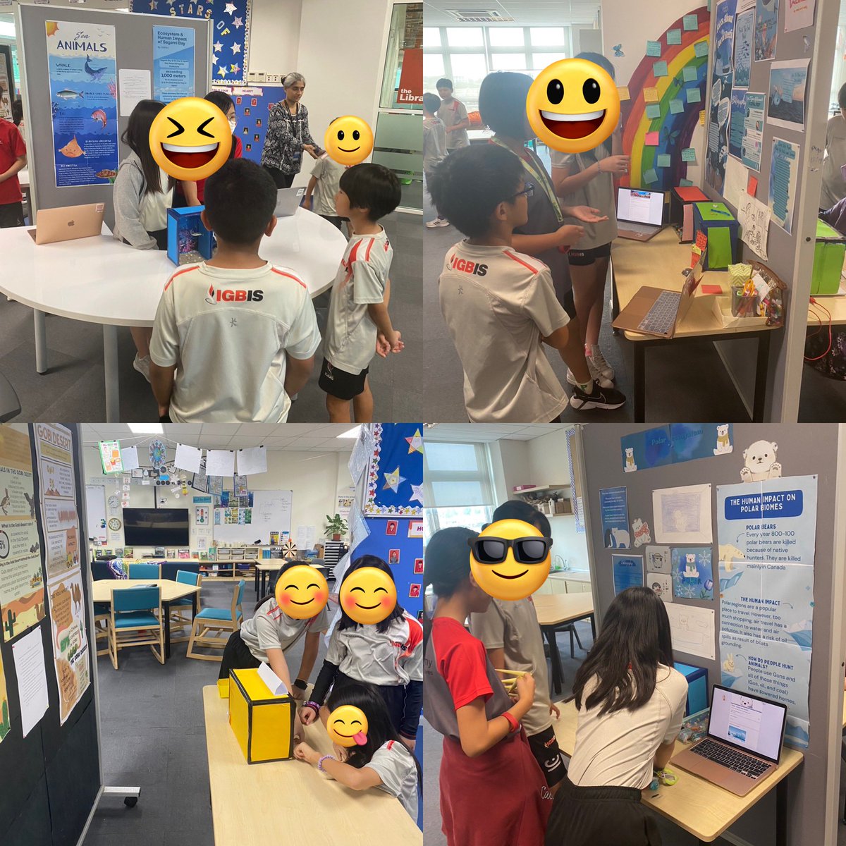 Our Grade 5s impressed us with their communication skills today. They presented their infographics and dioramas to KG - G6 students on their chosen ecosystems. Tomorrow is another day of presentations for a few remaining classes and parents. #PYP #inquirylearning #igbis