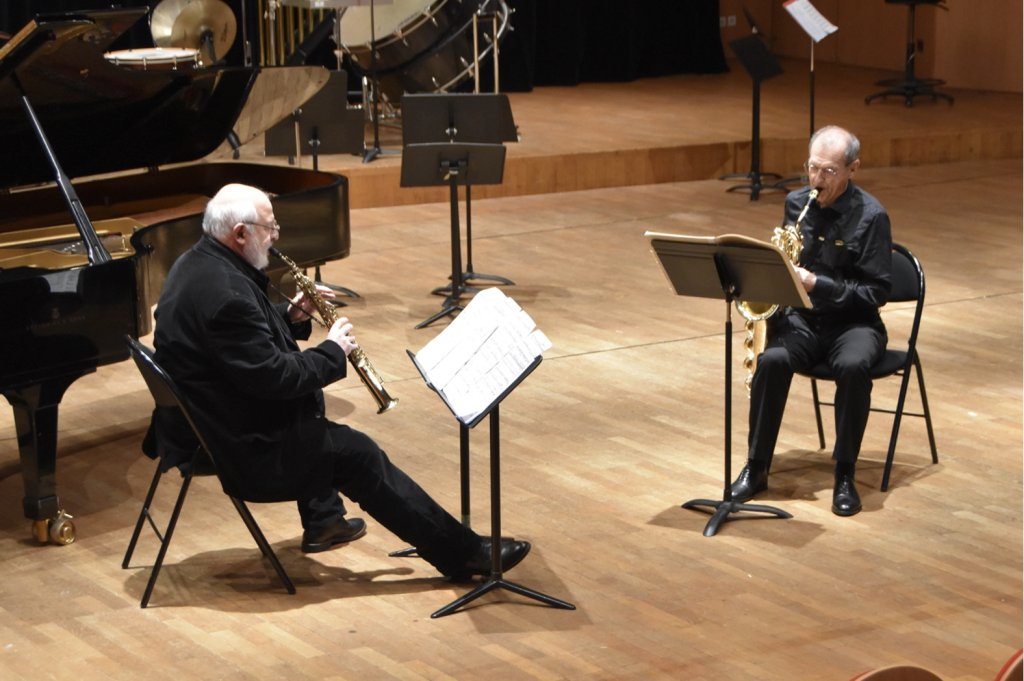 oliviercalmel's tweet photo. ' THREE VIEWS OF A DUET ' @ XIX WORLD SAXOPHONE CONGRESS 2023
Jean-Pierre Baraglioli & Jacques Charles duo
https://t.co/DhuKcly5xZ
@gcsaxcongress
#threeviews #duet #saxophone #chambermusic #woodwind #concert #music #chambermusic #woodwind #contemporarywork
#worldsaxophone https://t.co/SwxEh9CNkd