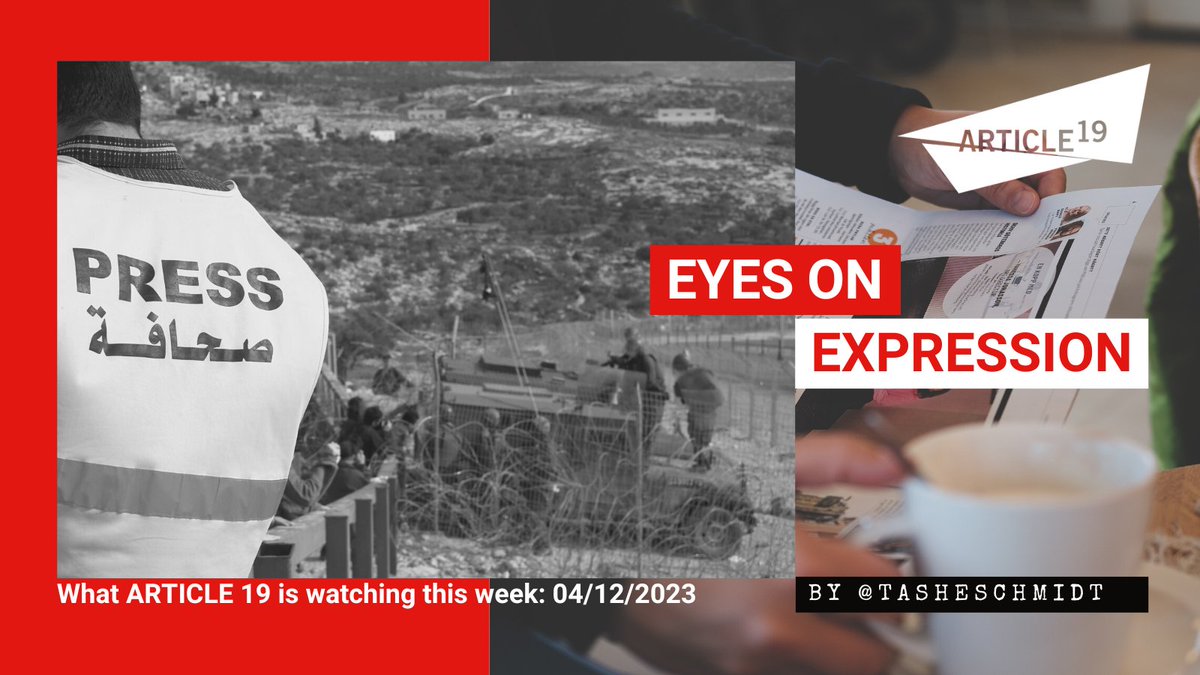 This week's #EyesOnExpression:

Attacks on journalists in #Bangladesh continue in the run-up to next month’s election. An arrest warrant for the murder of activist Berta Caceres in #Honduras, and #BurkinaFaso bans Le Monde.
🔻