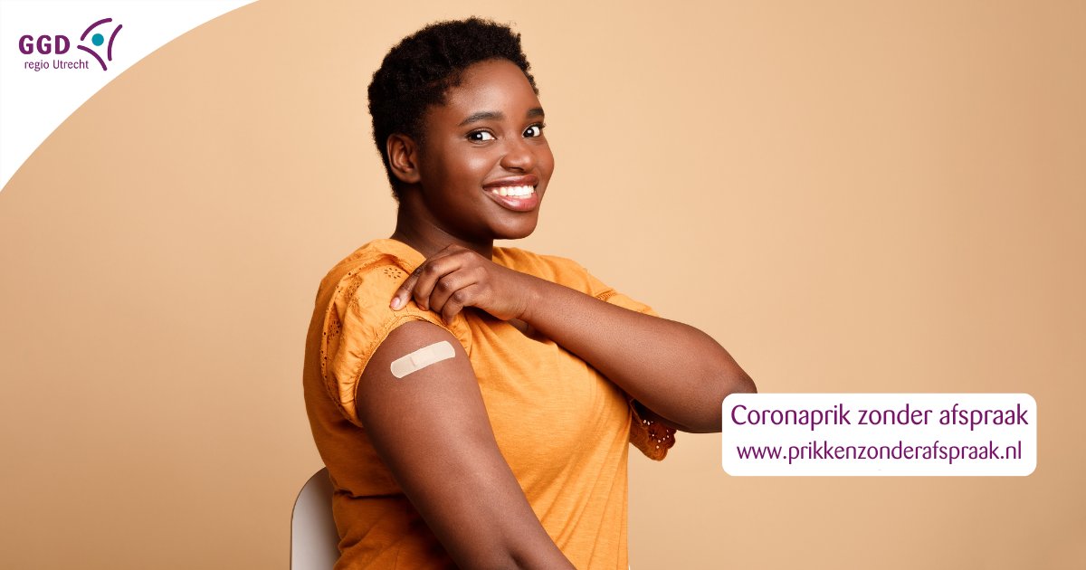 Vanaf vandaag ben je op de meeste locaties in de regio Utrecht ook welkom zonder afspraak. Kijk op prikkenzonderafspraak.nl voor een locatie bij jou in de buurt. Liever een afspraak maken? Ga dan naar planjeprik.nl