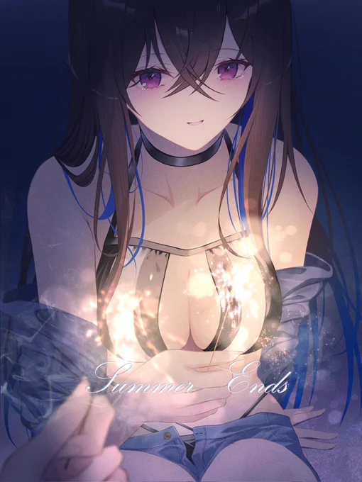 #くそ寒いので水着絵を貼るのせさんと花火 