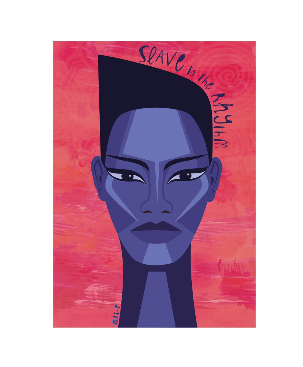AliPArtist's tweet photo. Another submission for @maryannehobbs Art is Everywhere 
Grace Jones! What an incredible woman! Such a fascinating woman and what an iconic goddess!!! @BBC6Music #6musicart #gracejones https://t.co/GkirEVaTCz