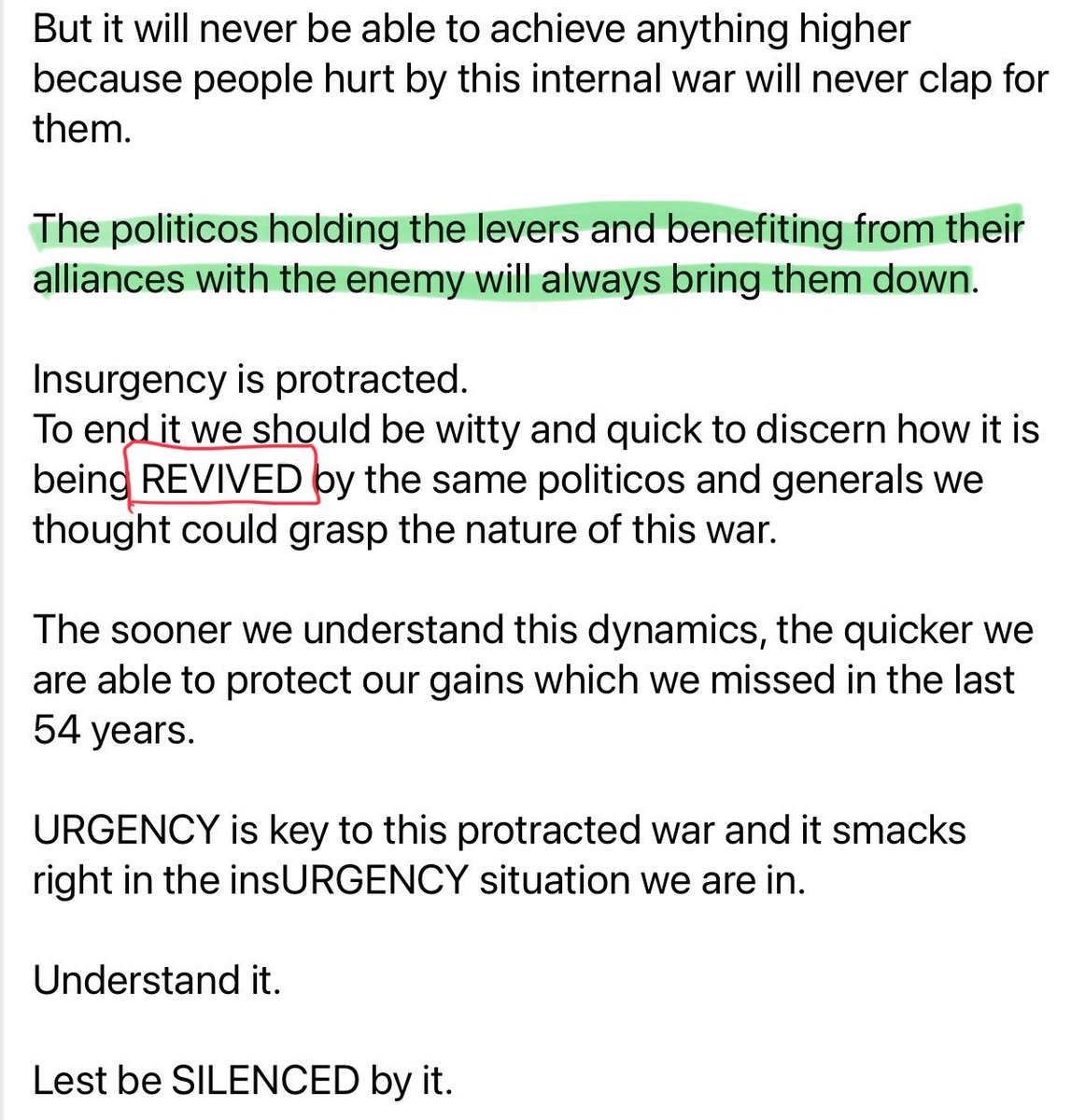 Long but very good. Makes you stop and think of 🇵🇭. Thank you Gen Parlade. Mabuhay kayo!