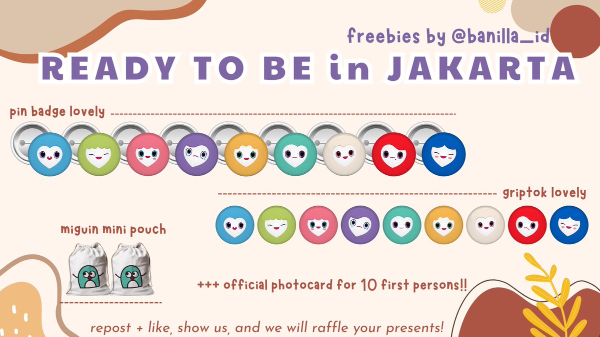 TWICE - READY TO BE IN JAKARTA
❤️Freebies by <a href="/banilla_id/">Banilla | twice shop🇮🇩 chat WA only</a>❤️

🗓️23-Dec-2023
📍Lokasi detail diumumkan hari-H
RT &amp; Like, tunjukin postingan kamu, dan dapetin hadiahnya! 🤗
ssst ada official merchandise juga buat 10 orang tercepat!🖐️

#READYTOBE_IN_JKT