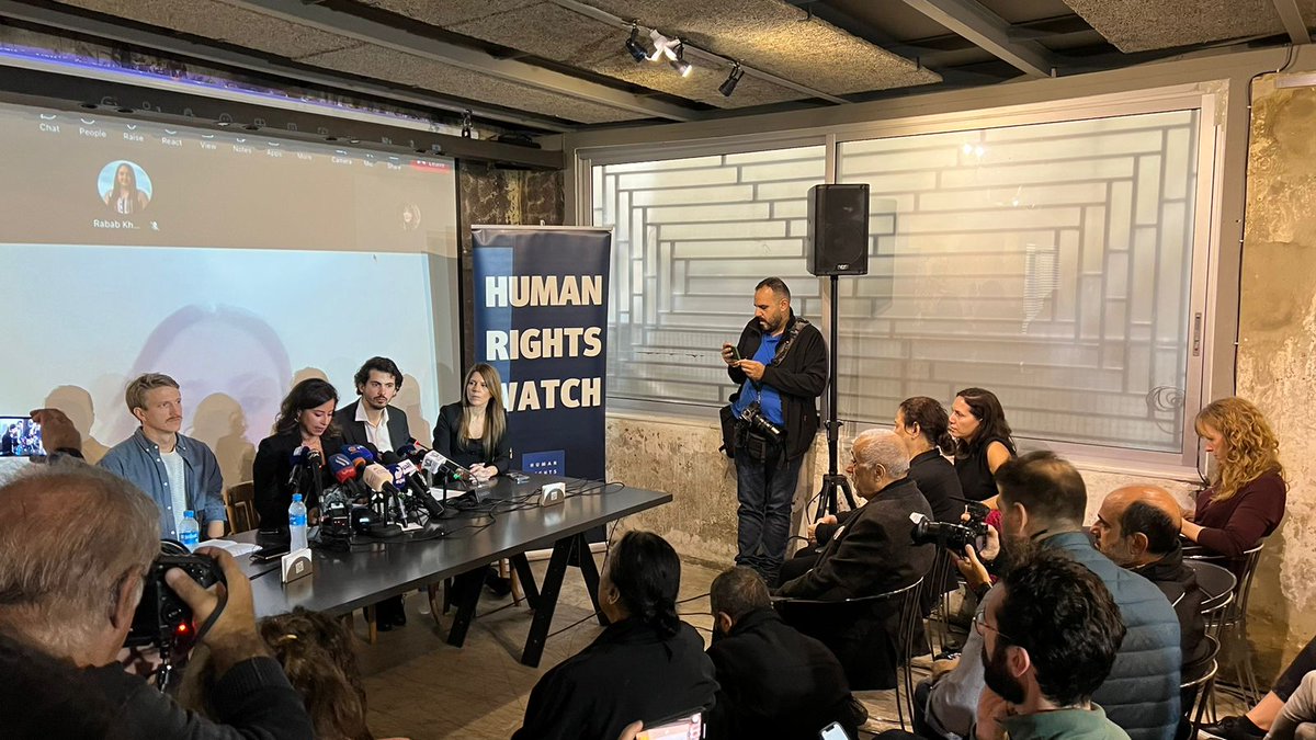 BREAKING: Press conference with @hrw to discuss our findings from the investigation into the Oct 13 Israeli attack on a group of journalists in South Lebanon that led to the killing of Issam Abdallah and the injury of 6 other journalists which must be investigated as a war crime.