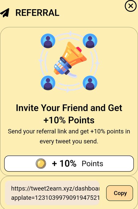 Tweet 2 earn finally for Grinding And Earn money @Elementals_NFT_ Join link below it's referal Link  Plzse