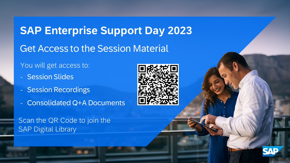 Ame__syed's tweet image. Get the insights to the #SAPEnterpriseSupport Day 2023 now on demand. Available in a variety of languages. Be sure to check it out!

Learn more: imsap.co/6017RJ9Cz
