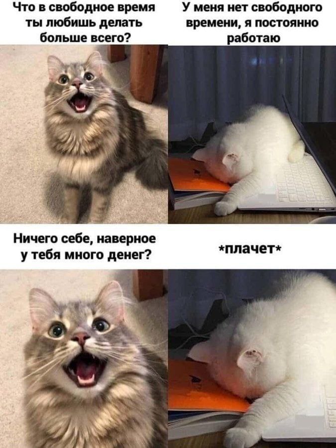 А у кого же деньги и время, спросите вы. А у собственника средств производства😏
Нечестно? Да, но такой уж капитализма. А социализм для тебя пока недоступен