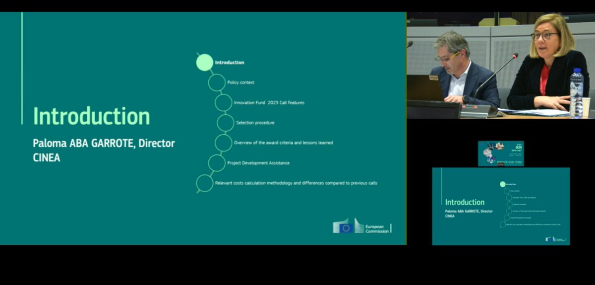 PalomaAbaEU's tweet photo. 🔴 LIVE NOW
€4 billion is available from #InnovationFund for innovative #netzero technologies ✨
Join me now for the #IF23Call online info day to get some insights about the application process
👇
🎥 https://t.co/OIsPpZnDoS
And apply by 9/04/2024
👇
https://t.co/qOZRzr1Y2u https://t.co/X2JPlD7Axc