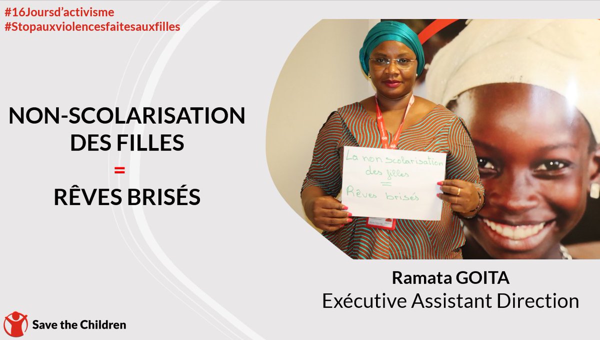 SaveChildrenMLI's tweet photo. #16joursdactivisme
Les #filles et garçons doivent avoir les mêmes chances d’accès à l’#éducation.
#Scolariser une fille, c'est lui donner la possibilité d'acquérir des connaissances qui lui permettront de prétendre à un métier et de construire son avenir.
#noexcuse https://t.co/m5dhlB1Er9