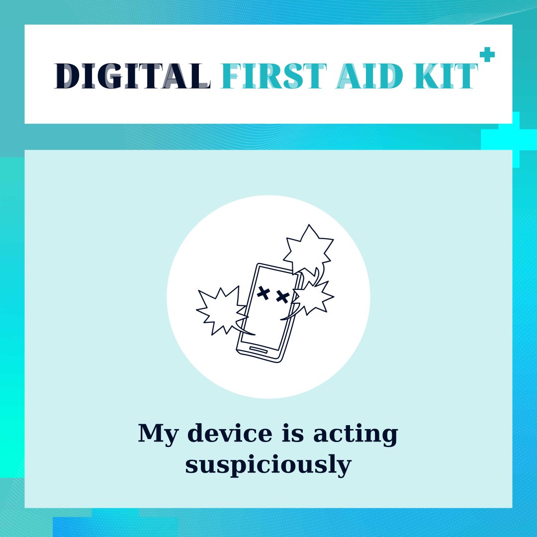 ☑️ Clicking noises during phone calls ☑️ Overheating ☑️ Battery drain ☑️ Frequent device restarts ☑️ Application crashes ☑️ The webcam light turns on Which of these symptoms reliably indicates device compromise? Find out at: digitalfirstaid.org/topics/device-… #16DaysOfActivism