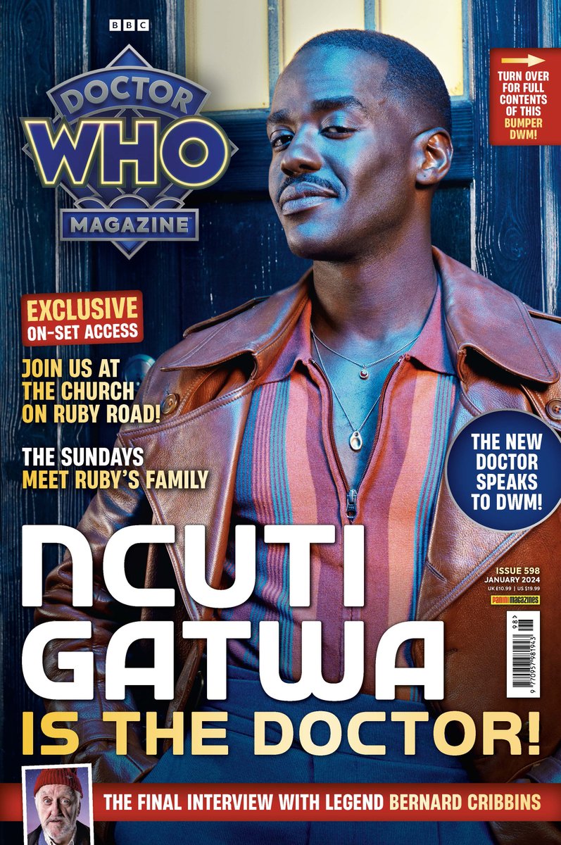 It’s new DWM day! Issue 598 is available now from selected branches of WH Smith and some supermarkets. Available to order online from panini.co.uk/shp_gbr_en/doc……… while stocks last (UK, Ireland & Gibraltar only) & digitally worldwide from pocketmags.com #drwho #doctorwho