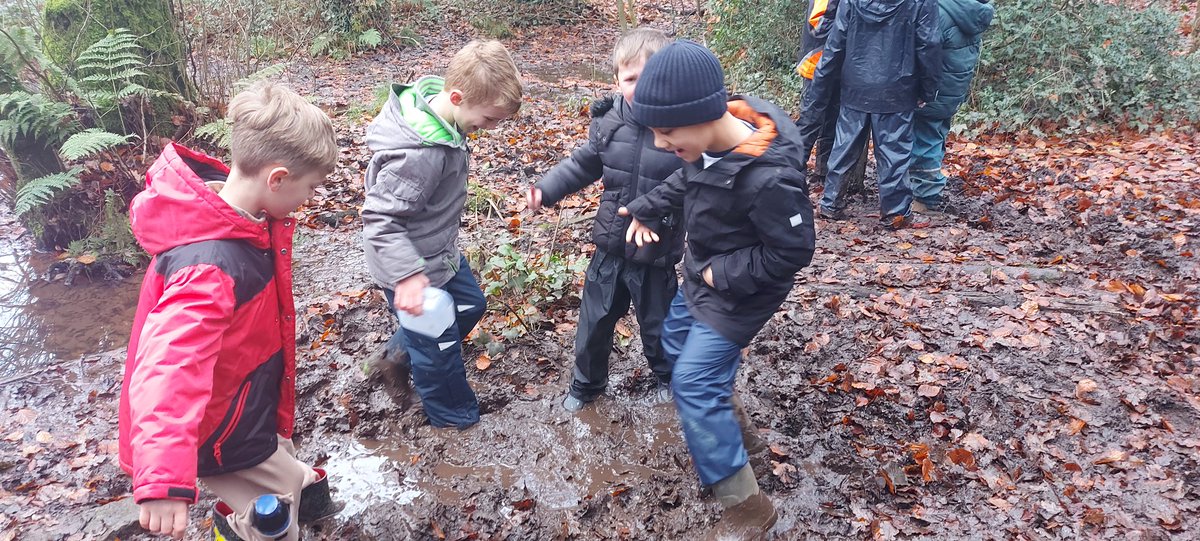 3RH had the best time on their woodland experience. 
We used a map to find our way around in the woods.
Some of us fell in the mud and some nearly lost a welly.🫣 @coedglas2027 <a href="/CoedGlas/">Coed Glas Primary</a>