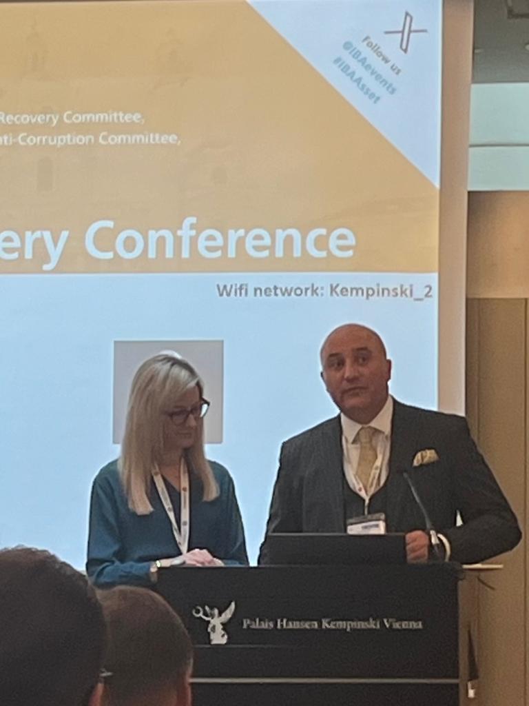 Opening remarks at #IBAVienna2023 #AssetRecovery #IBAInauguralAssetRecoveryConference with Sara Sheffield