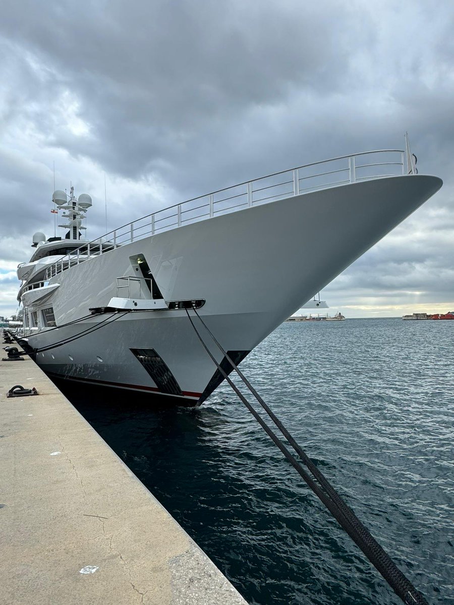 DreAMBoat in Gibralter. The 90m/ 295'3" Oceanco built yacht was pictured by Danny Wheelz <a href="/DannyWheelz/">Daniel Turnbull</a> on Instagram.

#DreAMBoat #Oceanco #Gibraltar #DannyWheelz