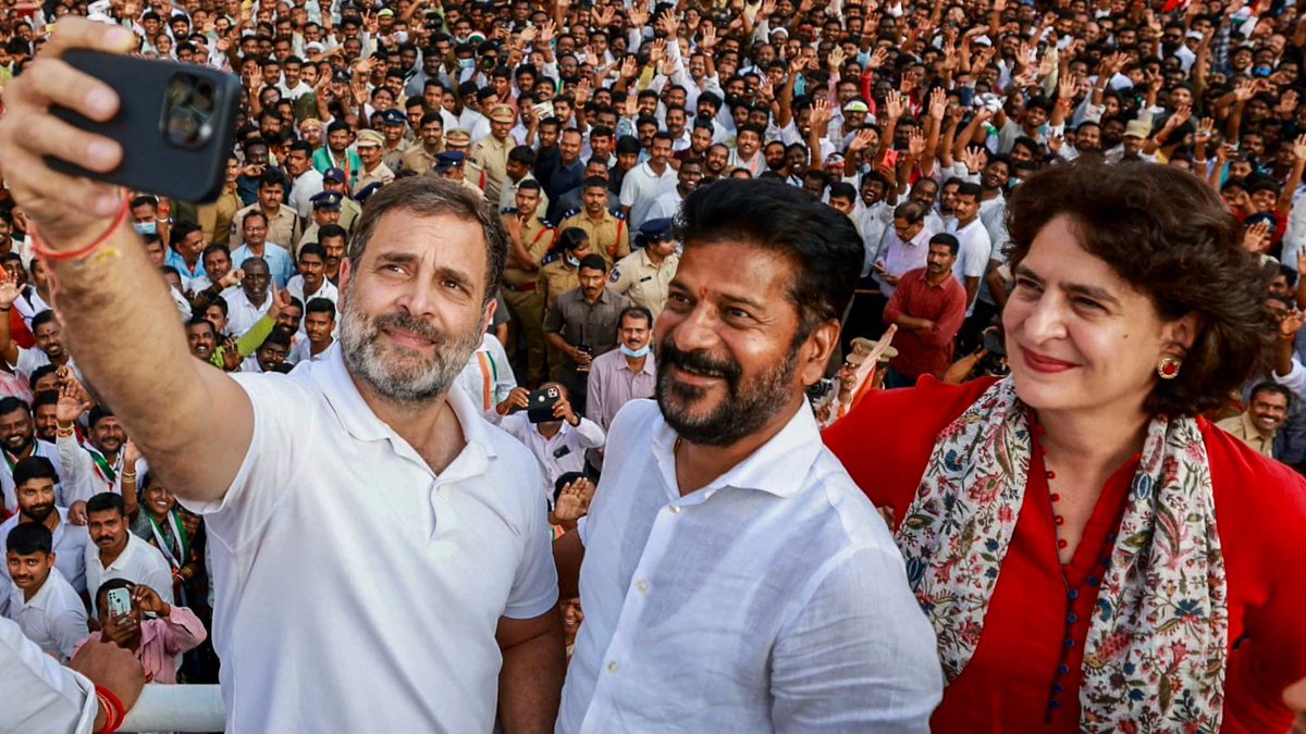 SachinPilot's tweet photo. My best wishes to Shri Revanth Reddy ji on being sworn in as Chief Minister of Telangana. 
May your leadership bring progress to Telangana and welfare of the people.
@revanth_anumula @RahulGandhi 
@priyankagandhi https://t.co/FAmfoNpvLM