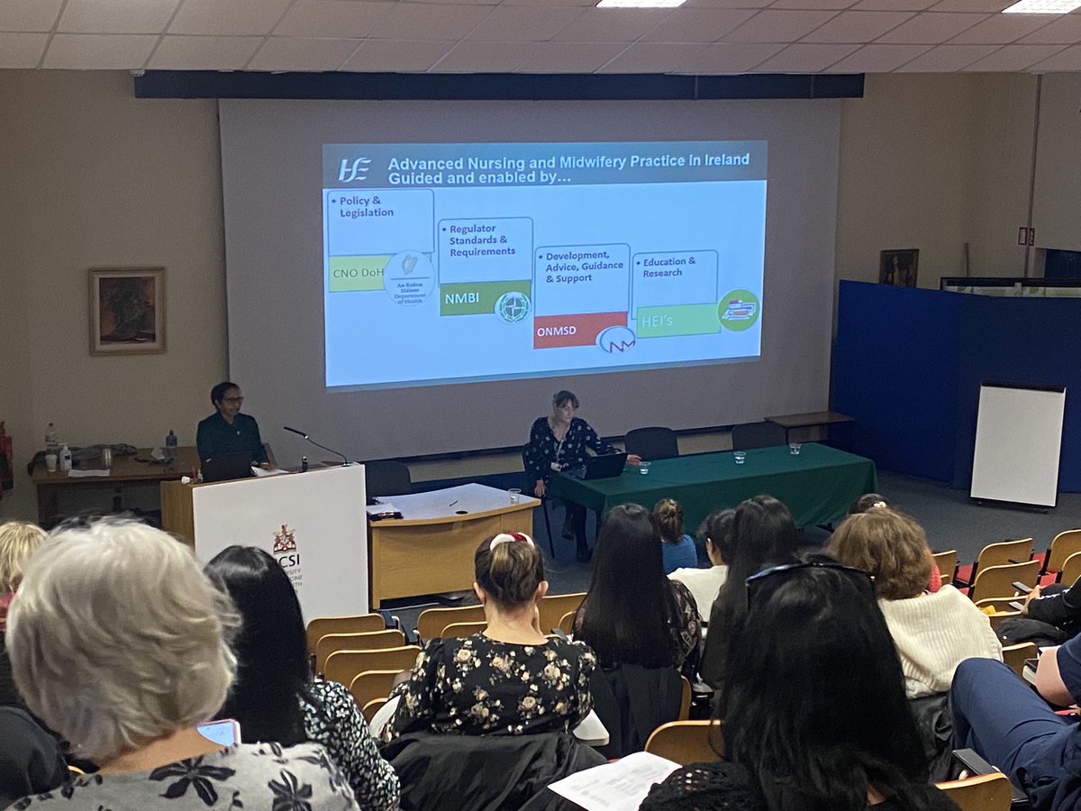 Sarah Roche & Anne Jesudason from the ONMSD explore the eligibility criteria & the pathways to become a CNS/CMS & an ANP here in Connolly Hospital #CNSANPForum @NurMidONMSD @ConnollyNursing @RCSI_Nursing