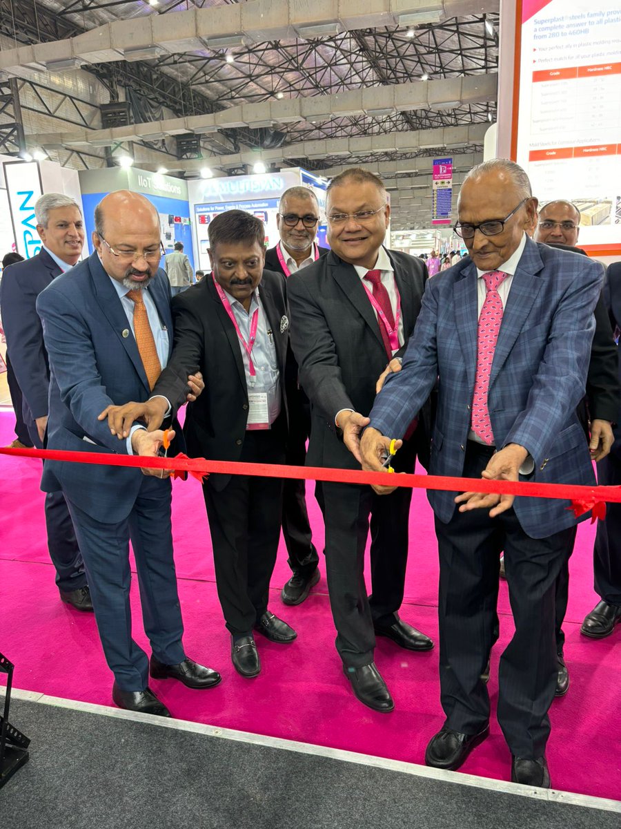 Pif_PLASTINDIA's tweet photo. Here's a glimpse of inauguration of PLASTINDIA Foundation and PLASTINDIA INTERNATIONAL UNIVERSITY booth at Plastivision India 2023
Come, meet us in hall no 2 booth no K1 #plastindia #PlastindiaFoundation #PlasticExhibition #PlasticsTechnology #PlasticsInnovation https://t.co/Xr6v5Z1Q4G