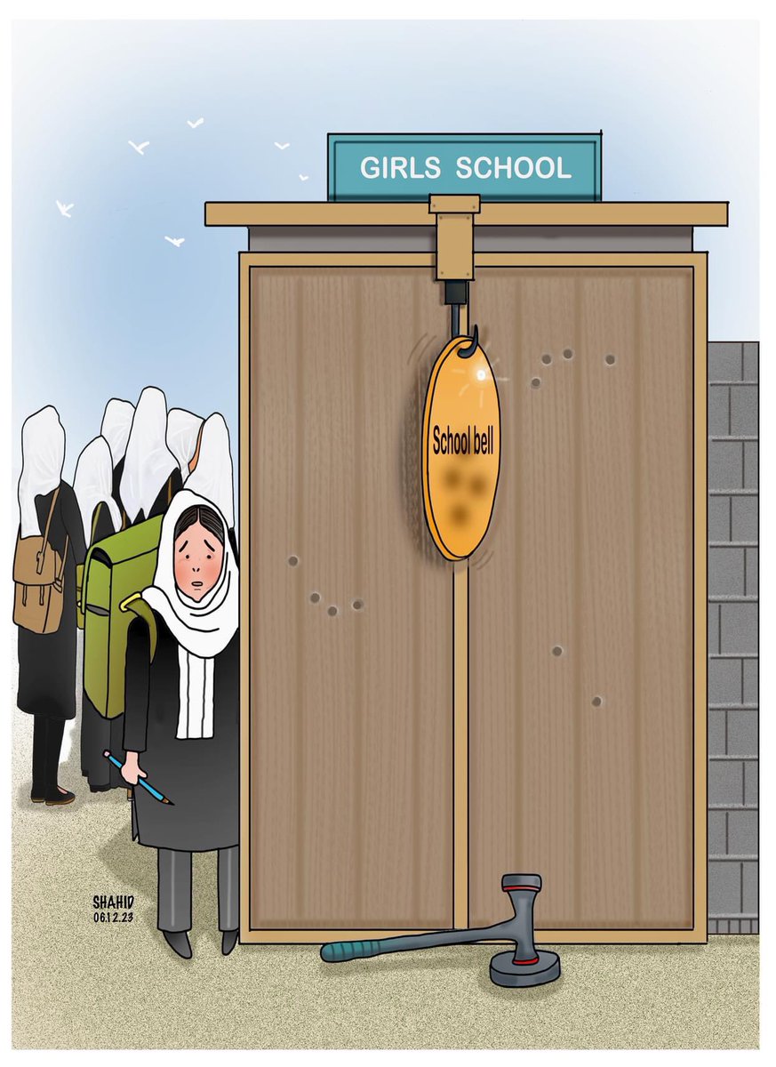 طالبانو!
چې کله مو د نجونو د ښوونځي زنګ ووهل، خلک او نړۍ به مو په رسمیت وپېژني! #afganistanwomen #afghan_girls_right_to_education #afghanistanhumanitariancrisis