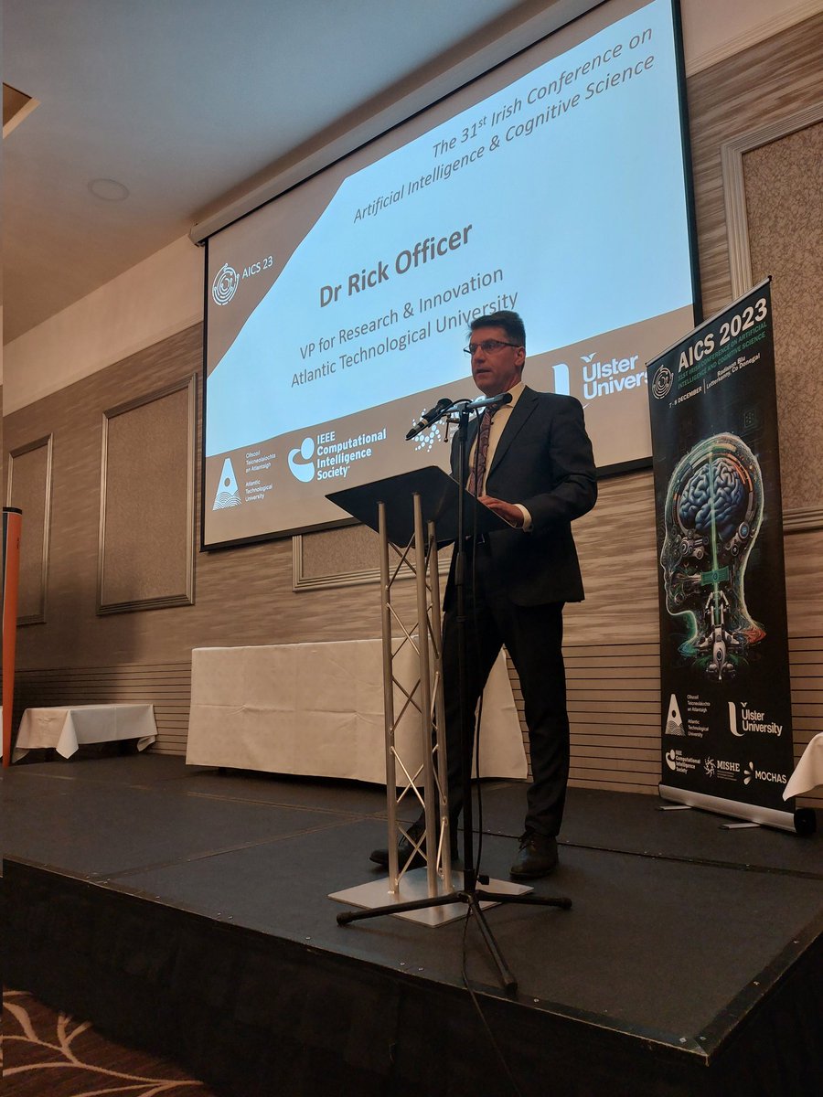 @RAOfficer opening the 31st Irish Conference on Artificial Intelligence and Cognitive Science @ATUDonegal_ @AicsConference #AICS #AI #EthicalAI