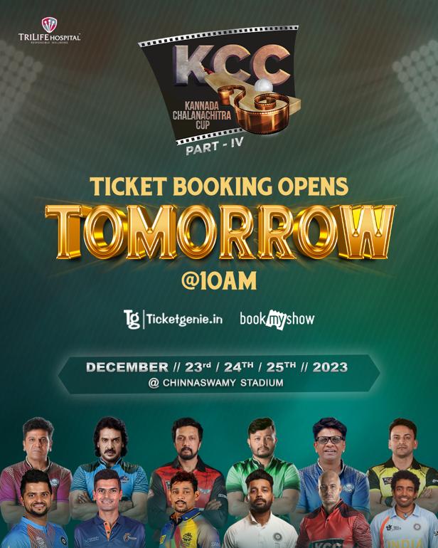 #KCCPartIV Ticket Bookings Opens Tomorrow at 10AM Matches on December 23, 24 & 25 @bookmyshow @TicketgenieIN @KRG_Connects