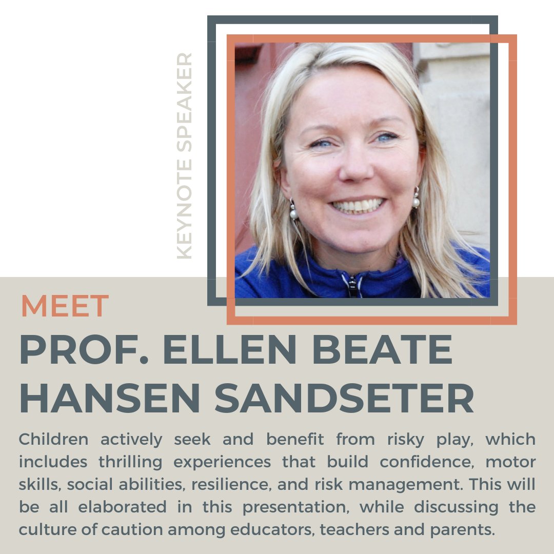 DCD15-IMDRC6 (@dcd15_imdrc6) on Twitter photo We're excited to announce our keynote speakers! First off is Prof. <a href="/EllenBSandseter/">Ellen Beate</a> from Queen Maud University College of Early Childhood Education 🎉 1/7 We're excited to announce our keynote speakers! First off is Prof. <a href="/EllenBSandseter/">Ellen Beate</a> from Queen Maud University College of Early Childhood Education 🎉 1/7