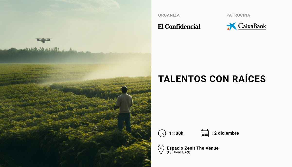 AgroBank_CABK's tweet image. El 12 de diciembre celebramos “Talentos con raíces”, un evento de #AgroBank y @bculinary organizado por @elconfidencial dentro de la iniciativa #ImpulsoAgro para visibilizar a las nuevas generaciones del sector agroalimentario.

¡Inscríbete! agrobank.tufabricadeventos.com

#AgroEvents