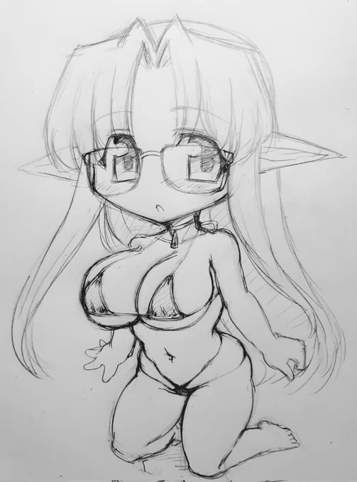 #くそ寒いので水着絵を貼るちょっとまって日が暮れてきたらくっそ寒くなってきたんだけど 