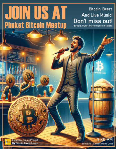 digitalassetrev's tweet image. 🔥Get ready for our 3rd and final BTC only meetup of the year!
✅Tons of updates and exciting news
✅Special Guest live music performance
Join us at 7:30 PM in Phuket, Thailand
Tuesday, 12th December 2023
Location: 'Stairs' Phuket, Thailand
maps.app.goo.gl/YtiXpdsDYiLCfP…