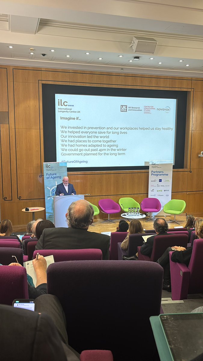 Presenting our new '100 not out report' @sinclairda CEO of @ILCUK argues that to adapt our society to longevity, government needs to be bold and 'just get on with it'. #FutureOfAgeing