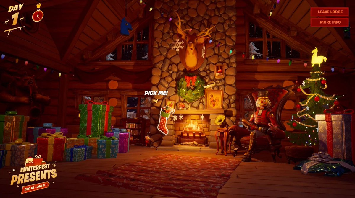Fortnite Winterfest 2023 Cabin has been CANCELED, and the free rewards are now obtained via Daily Gift Quests ‼️